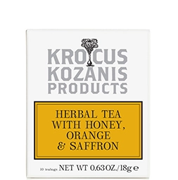 Kr&auml;utertee mit Honig, Orange und Safran